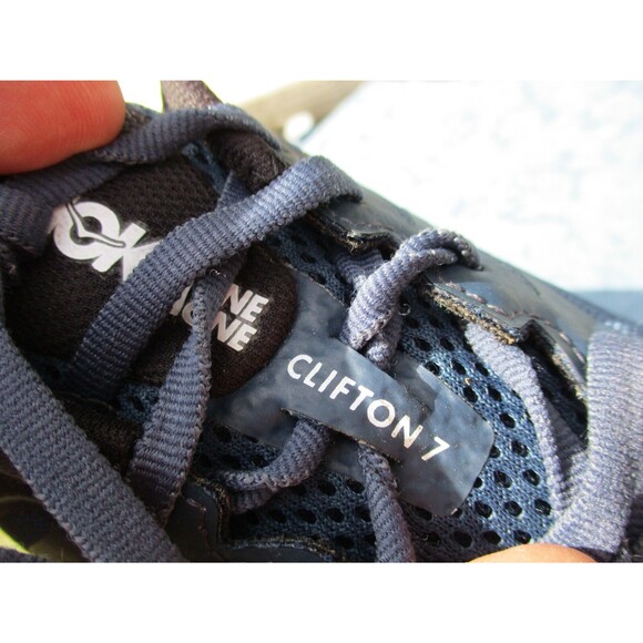 Hoka One One Clifton 7 Men Size 12.5 D Blue Green Running Athletic Shoes 1110508 main image 4